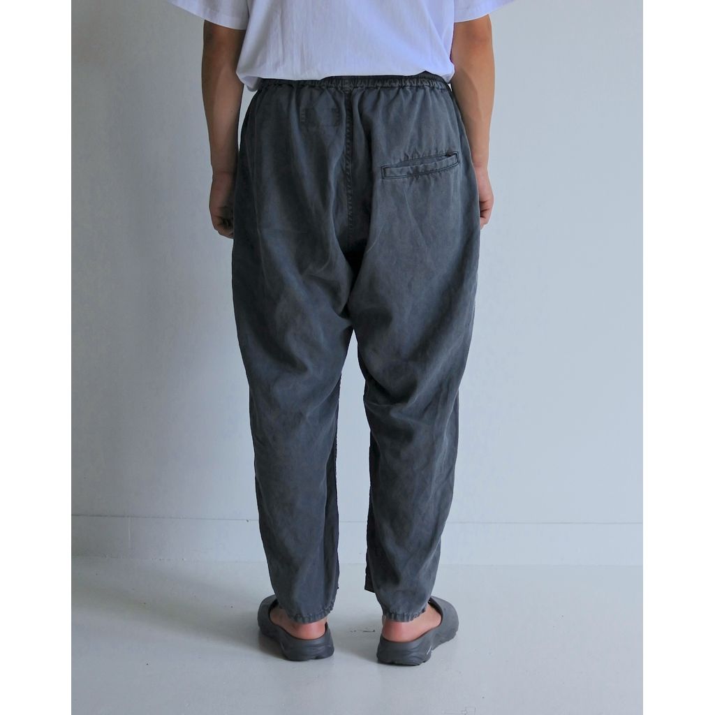 ANACHRONORM PIGMENT DYED LINEN TAPERED EASY PANTS