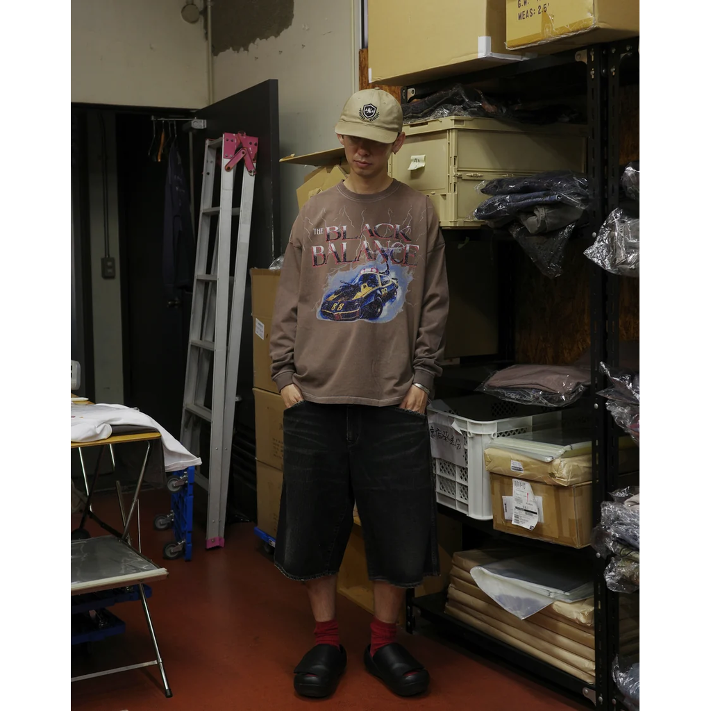 ANACHRONORM DYED CUSTOM CAR GRAPHIC L/S T-SHIRTS DUSTY