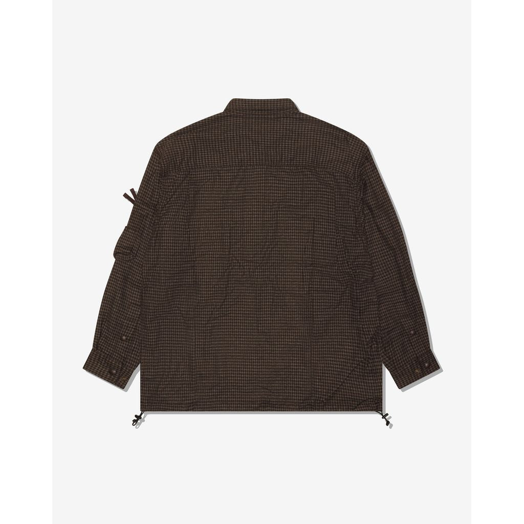 COMME DES GARCONS HOMME Cotton Napped Check Shirts(Brown)