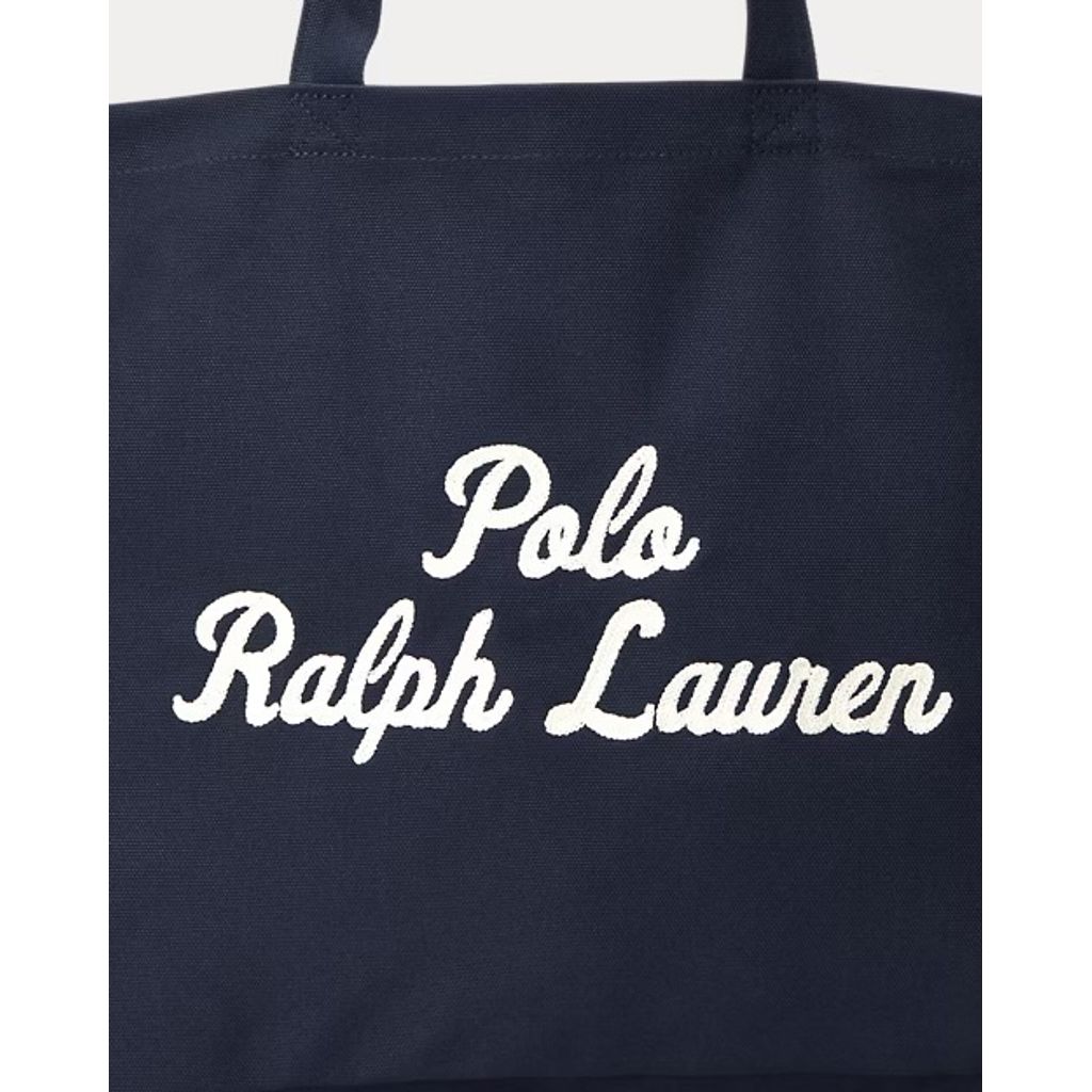 POLO RALPH LAUREN エンブロイダリー キャンバス トート(NEWPORT NAVY)