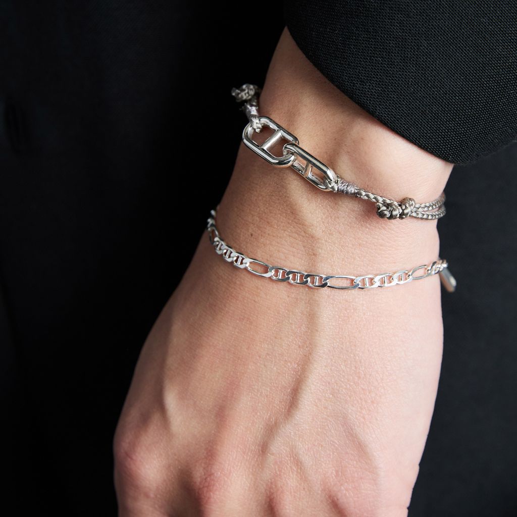 XOLO JEWELRY Figaro Gucci Link Bracelet 4mm 17cm