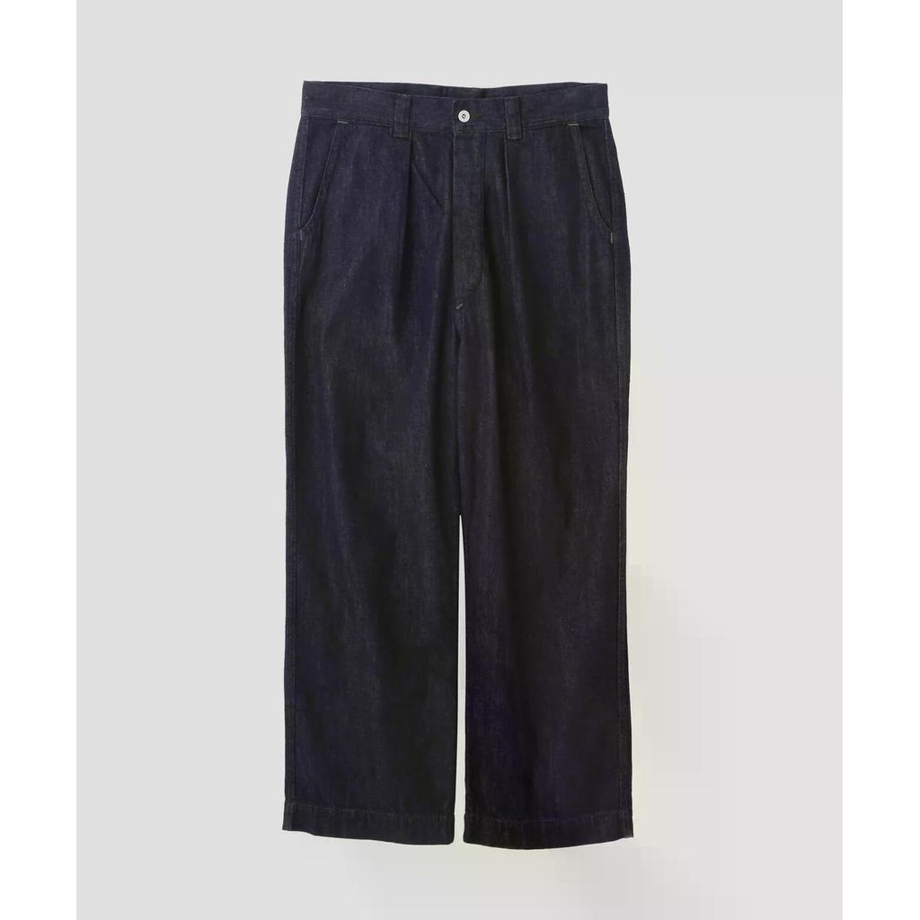 MHL. CANTON LIGHT DENIM TROUSERS – MAROON WEBSTORE