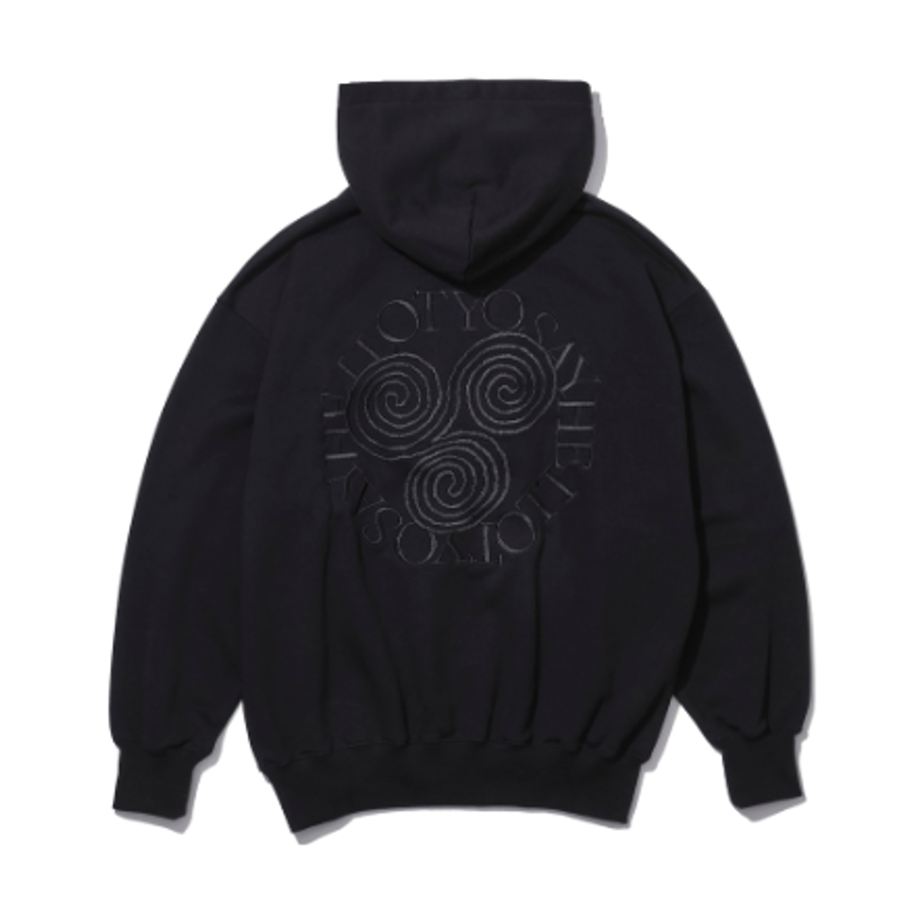 SAYHELLO Slap Logo Harf-Zip Hoodie