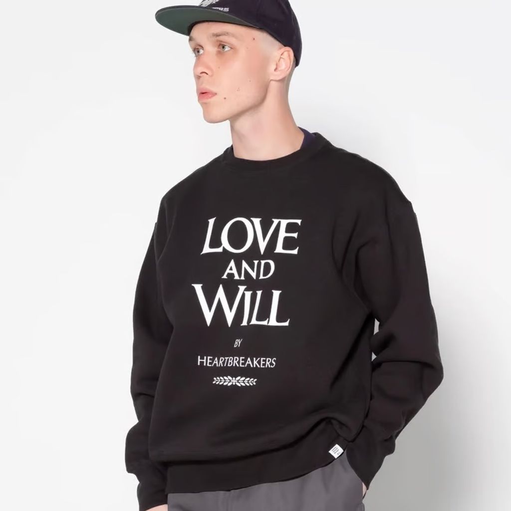 BEDWIN & THE HEARTBREAKERS L/S PRINTED C-NECK SWEAT "MAY"