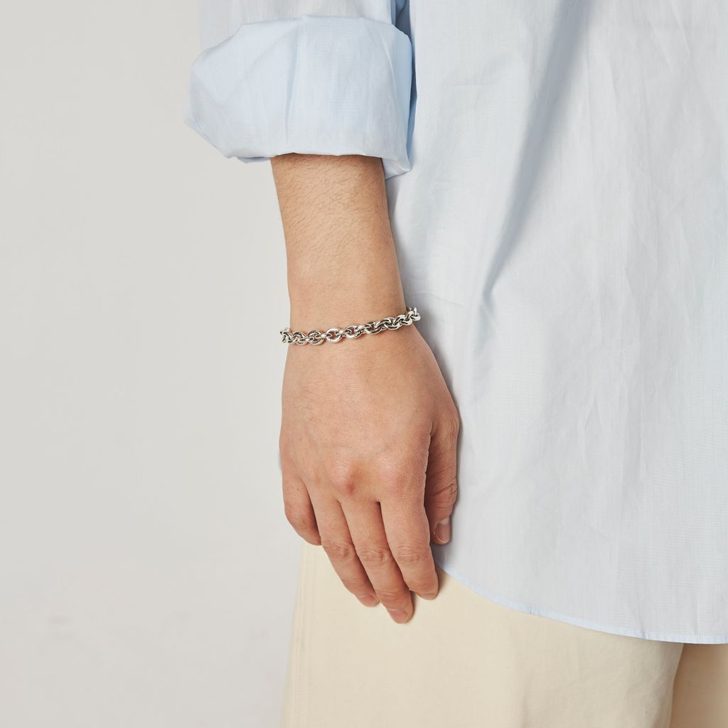 XOLO JEWELRY Oval Link Bracelet 7mm 17cm