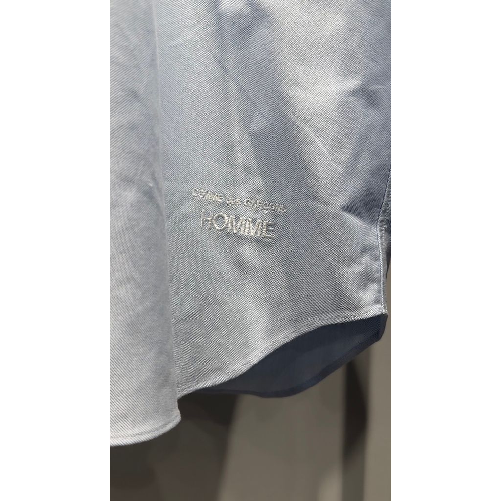 COMME des GARCONS HOMME 綿オックスフォード ブラウス HO―B008―051(SAX)