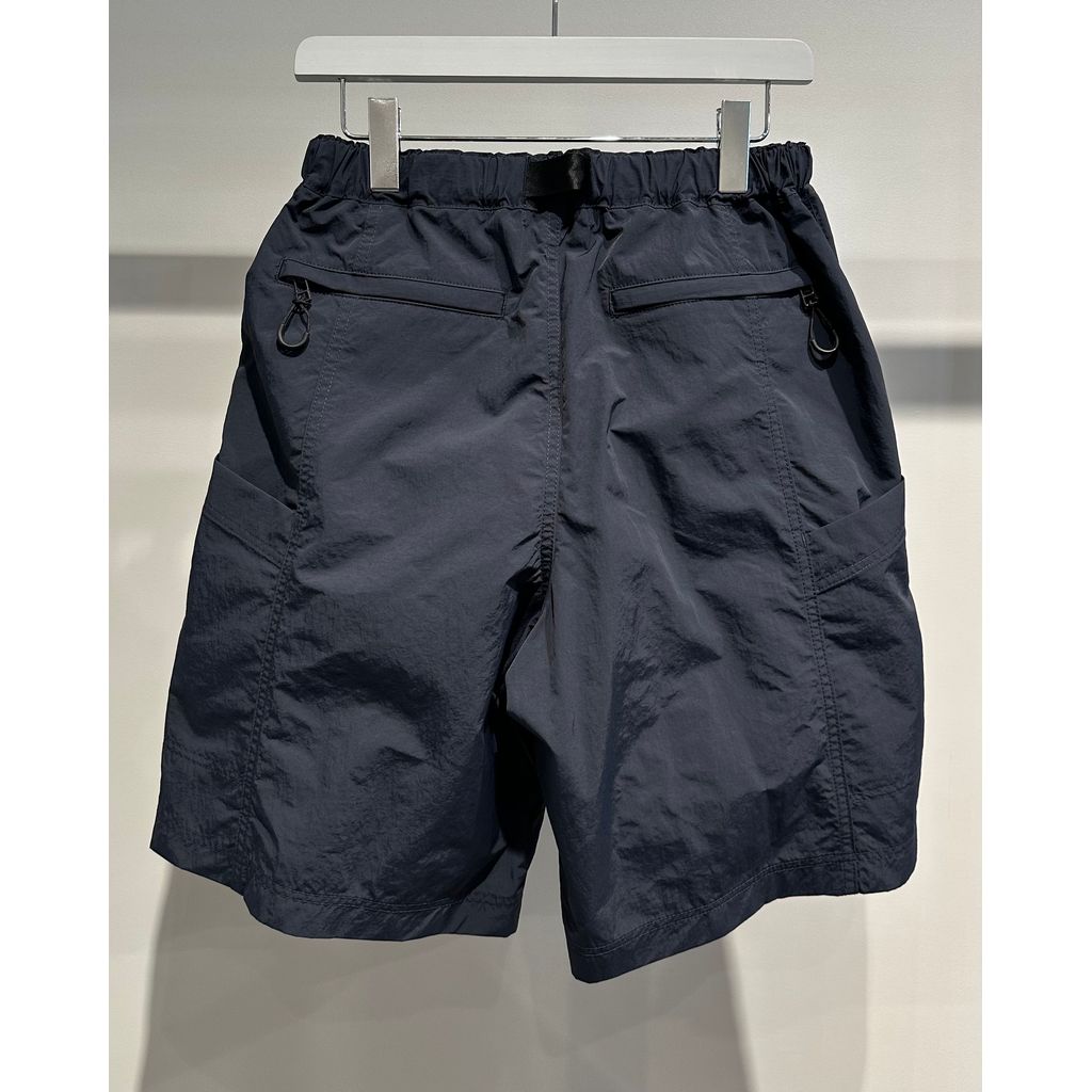 COMME des GARCONS HOMME NYLON TUSSER HALF PANTS(NAVY)