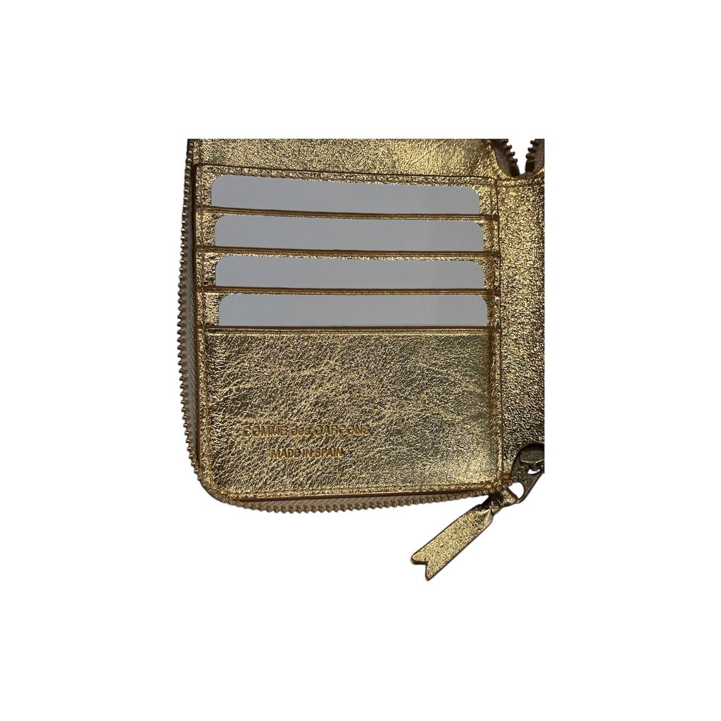 Wallet COMME des GARCONS Embossed Logotype2 Gold