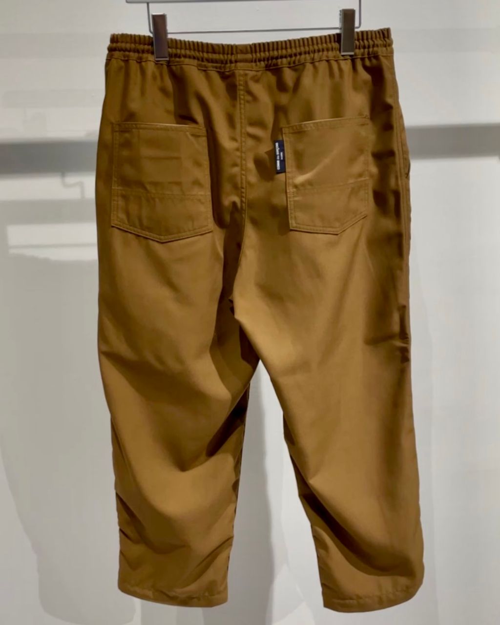 COMME des GARCONS HOMME エステルギャバ イージーパンツ BROWN