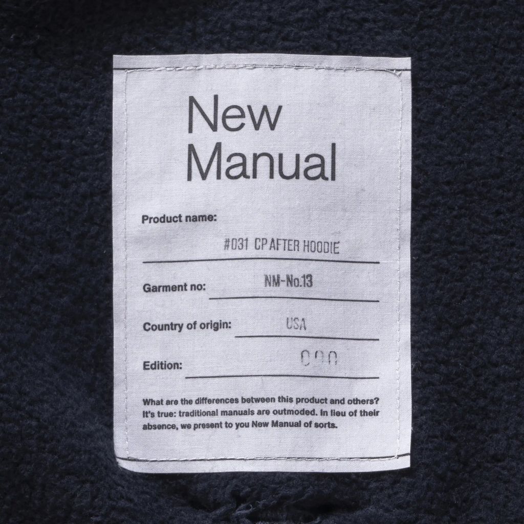 New Manual #031 CP AFTER HOODIE
