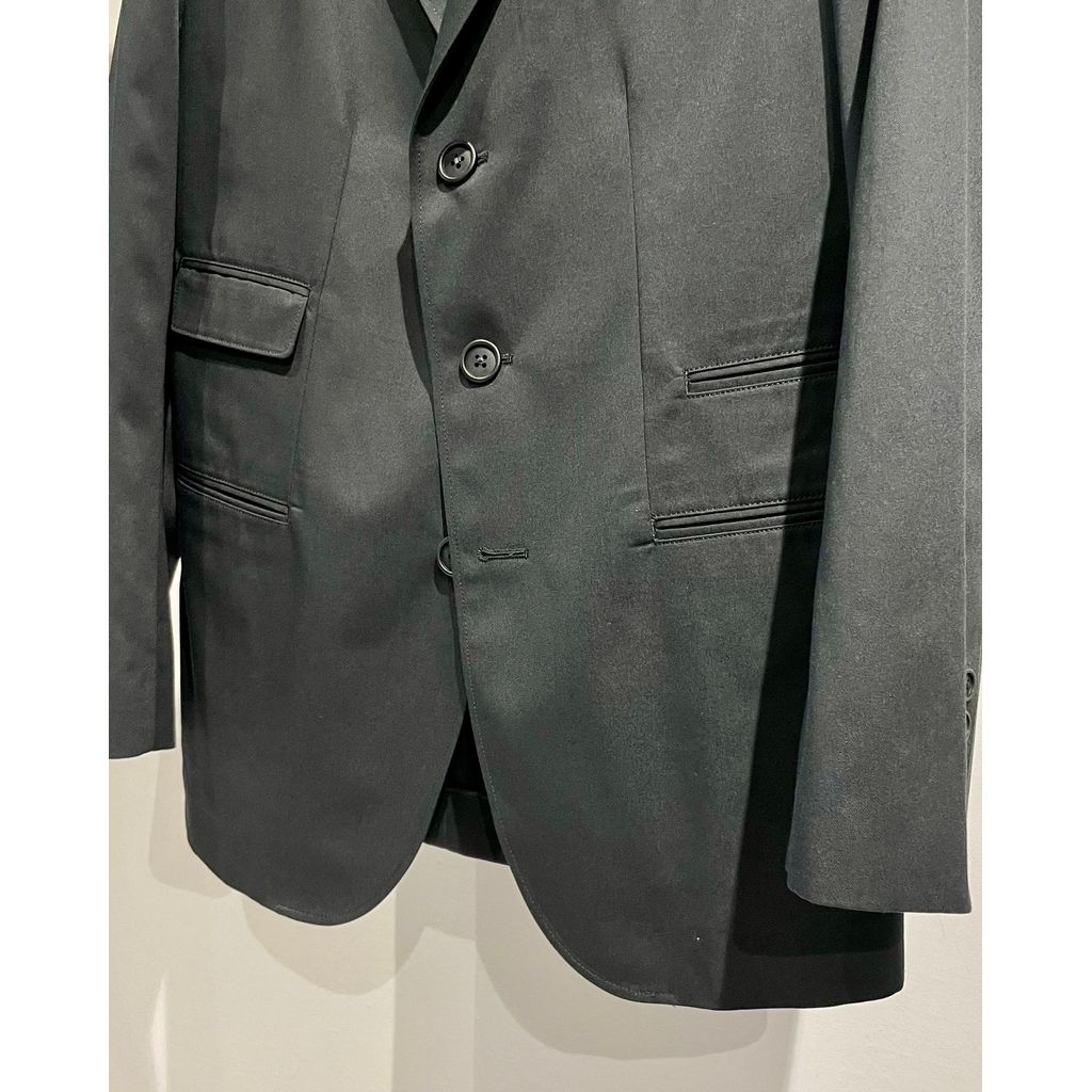 Y's for men T/C TWILL 3-BUTTONS JACKET(BLACK)