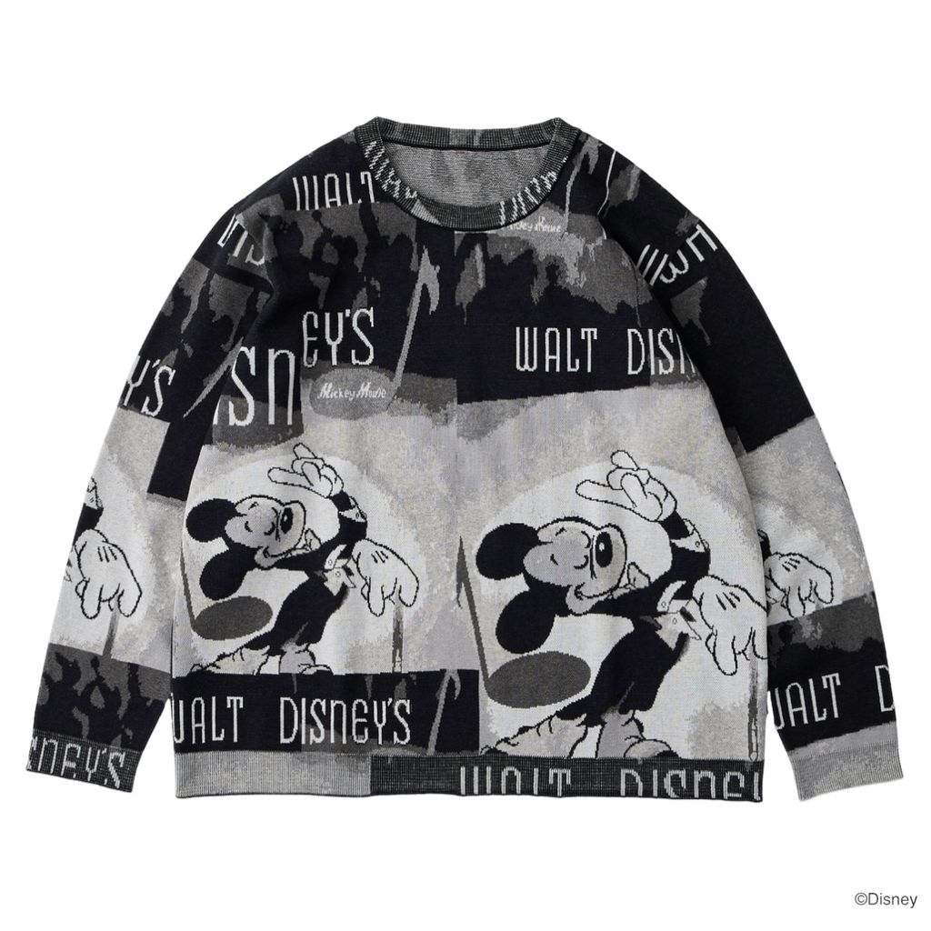 PORTER CLASSIC DISNEY VP / PC KNIT COLLECTION CREWNECK / MICKEY MOUSE