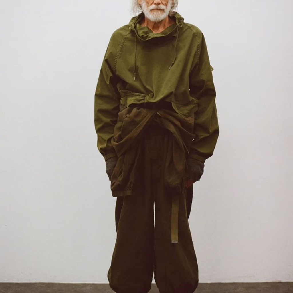 ANACHRONORM AN273 MILITARY ANORAK PULLOVER JACKET OLIVE