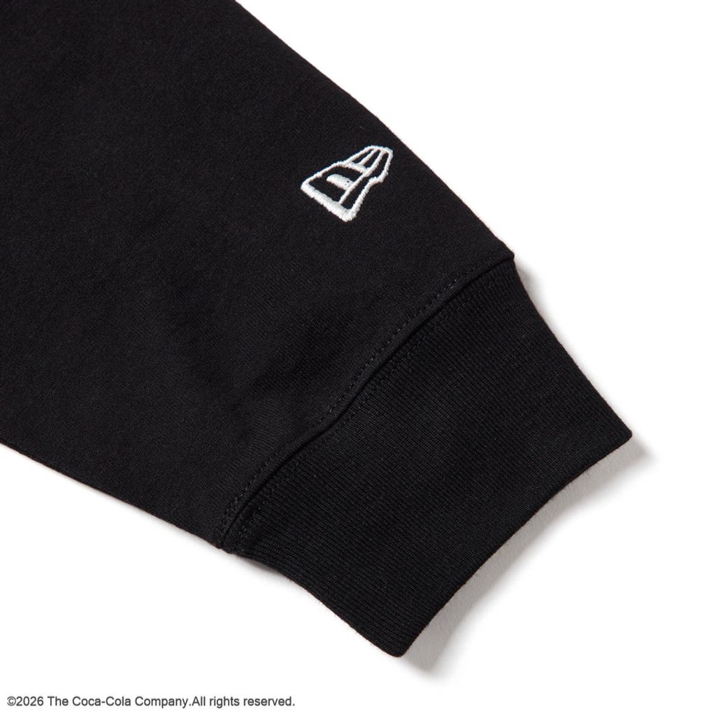 NEW ERA 長袖 ウォッシュド コットン Tシャツ Coca-Cola コカ・コーラ ブラック