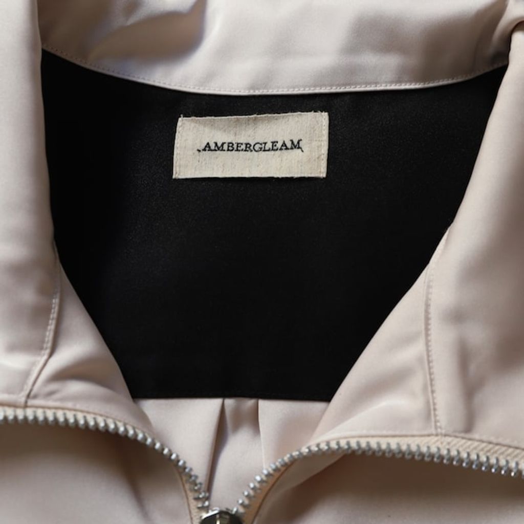 AMBERGLEAM Embroidered Satin Blouson