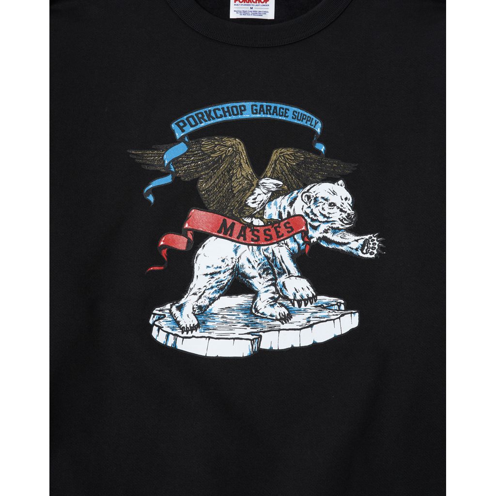 PORKCHOP × MASSES SWEAT CREW POLA BEAR P