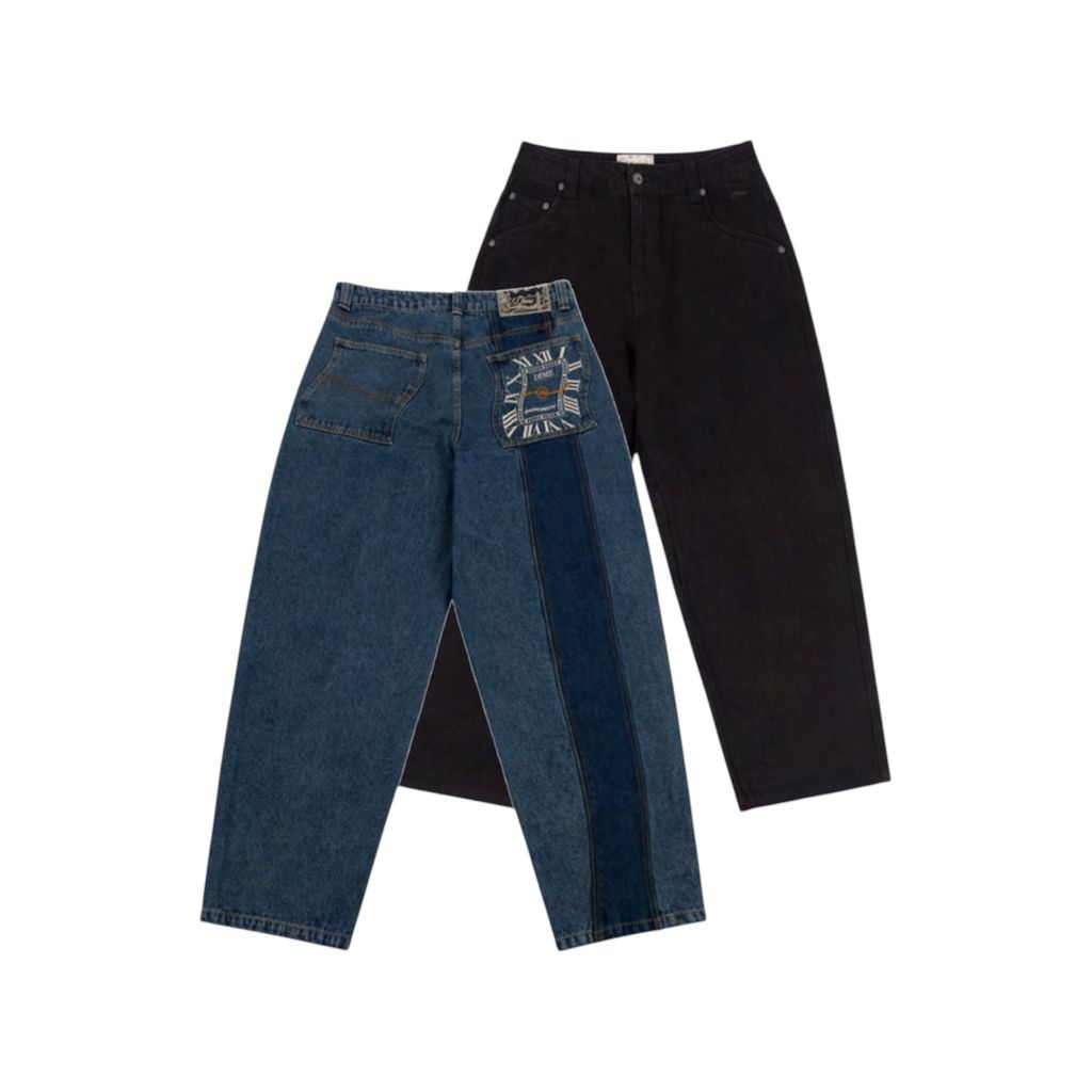 Dime BAGGY DENIM PANTS – MAROON WEBSTORE