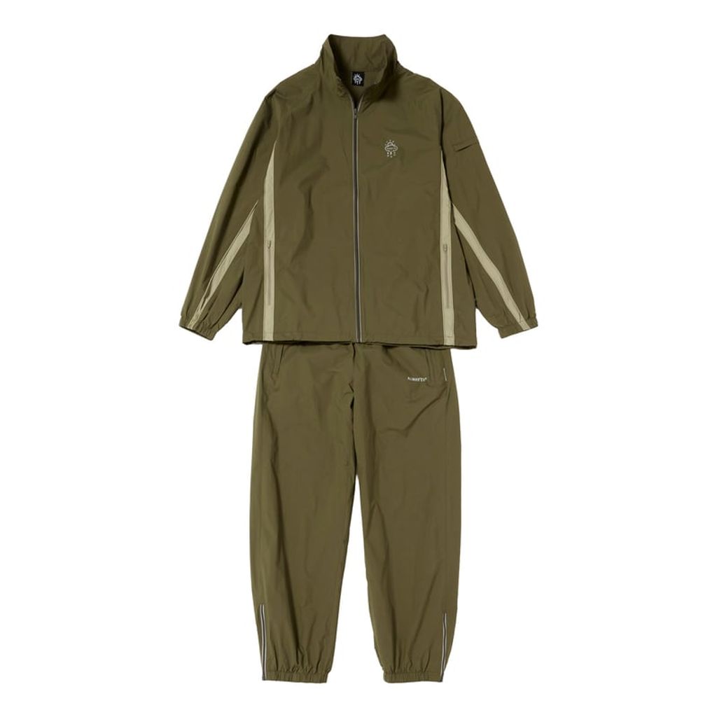 ALWAYTH / TRAINING JACKET ＆ PANTS SET / REFLECT PRINTED / OLIVE