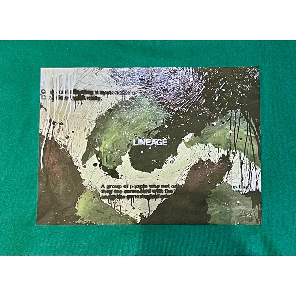 TSUTOMU MORIYA × LINEAGE CORE SP ABSTRACT HOODIE(GREEN)