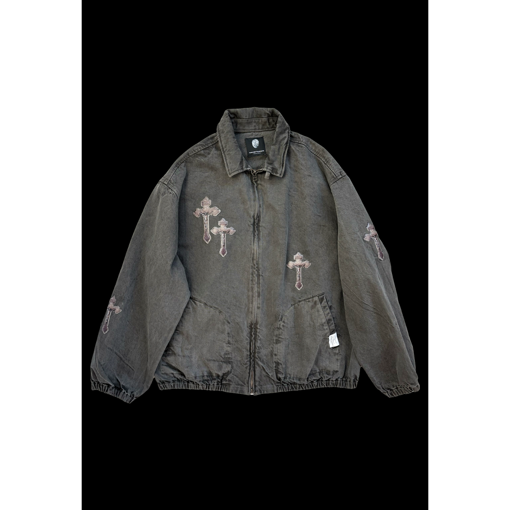 TALKING ABOUT THE ABSTRACTION 3D CROSS JACKET – MAROON WEBSTORE