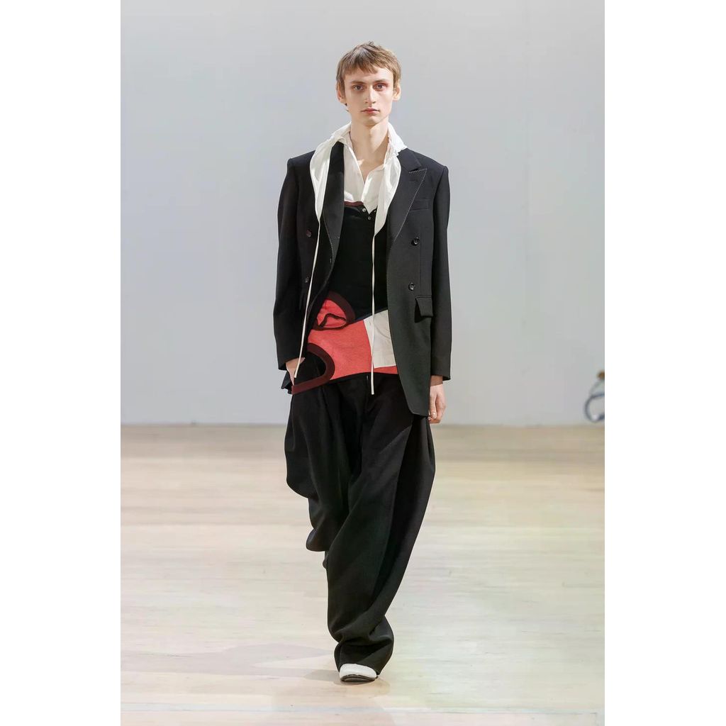 beautiful people wool double cloth change breasted jacket