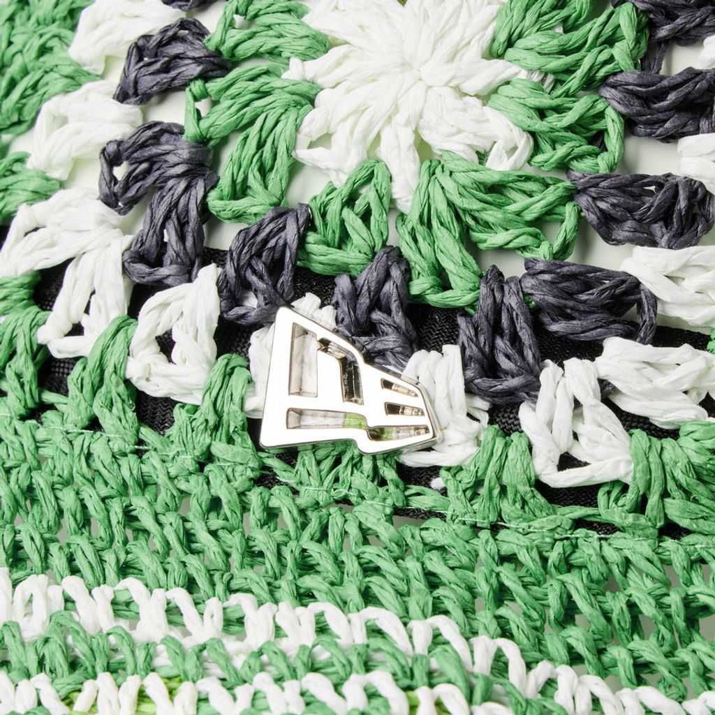 NEW ERA クロシェ ニットバケット ペーパー グリーン