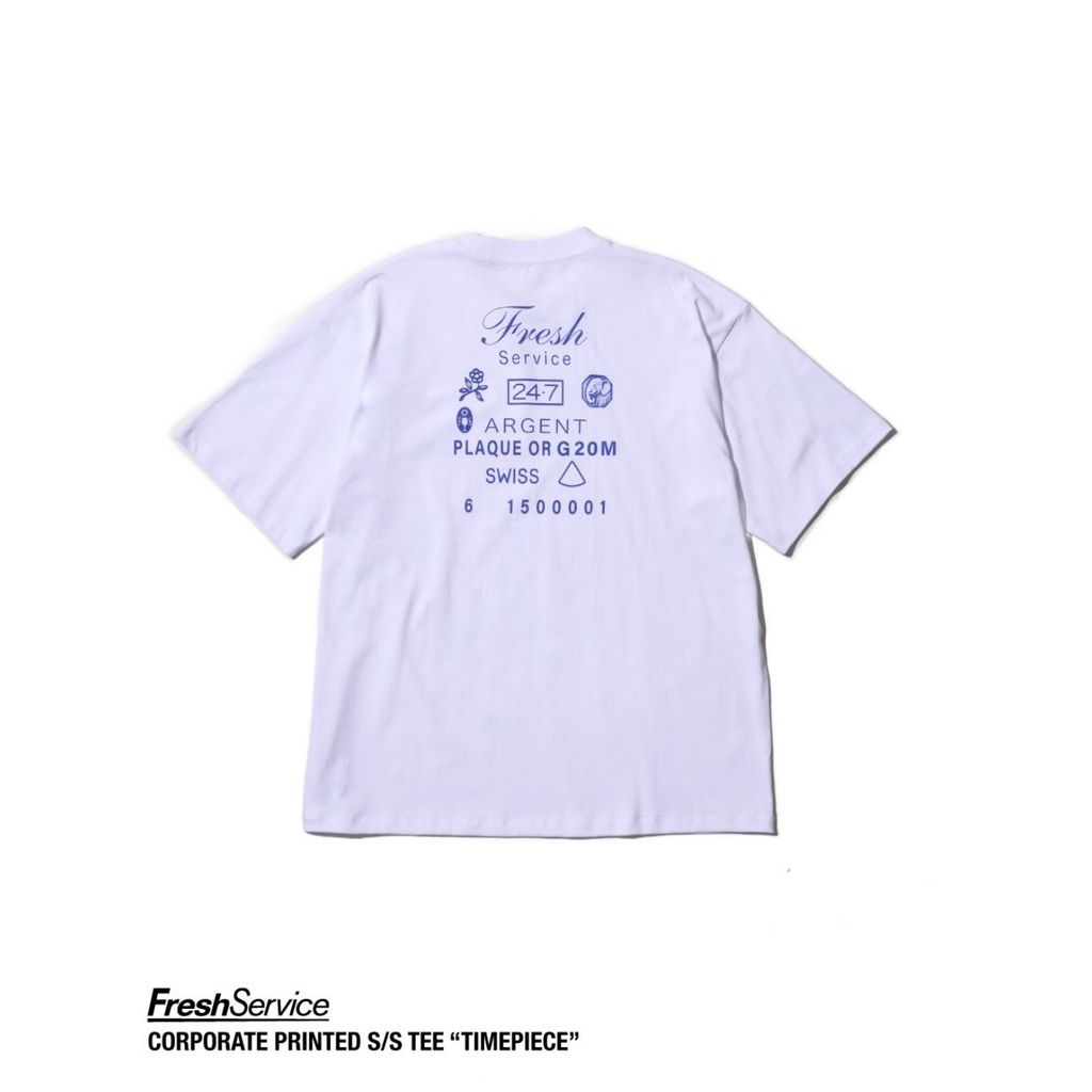 FreshService "CORPORATE PRINTED S/S TEE "TIMEPIECE" "