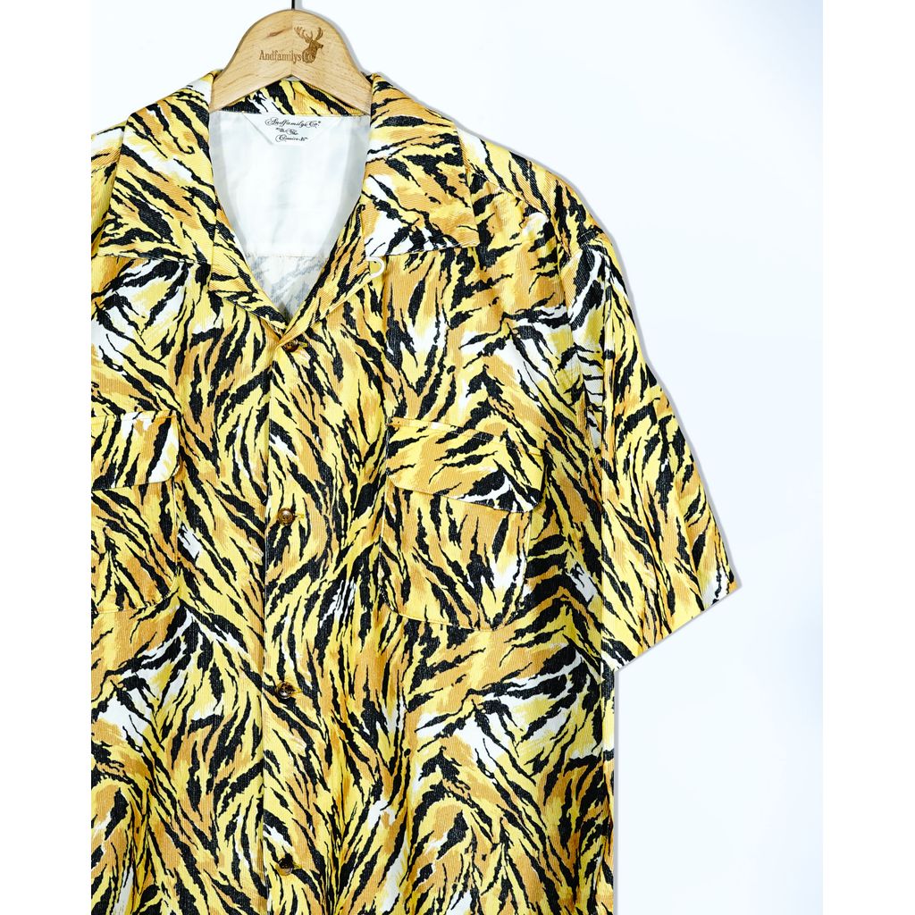 ANDFAMILYS Summer Corduroy Open Shirts - Original Tiger -