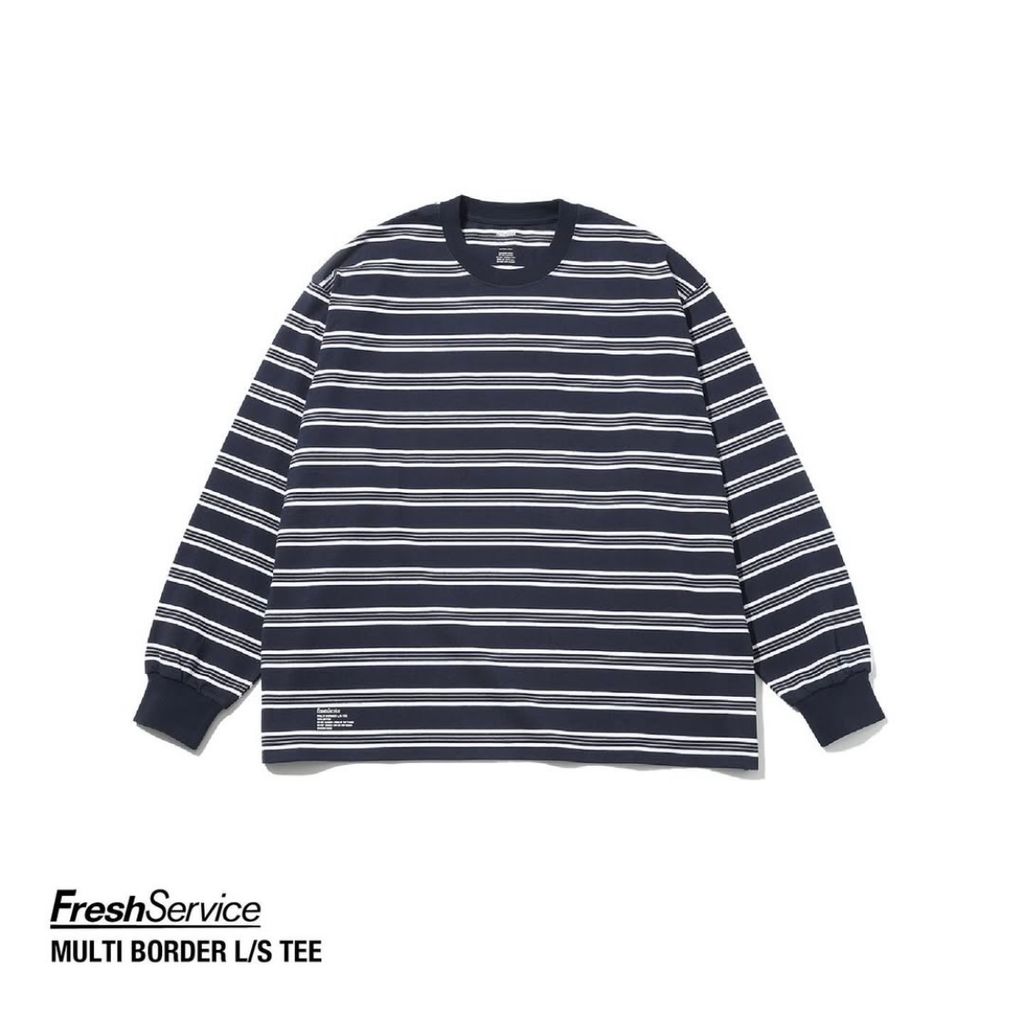 FreshSevice "MULTI BORDER L/S TEE"