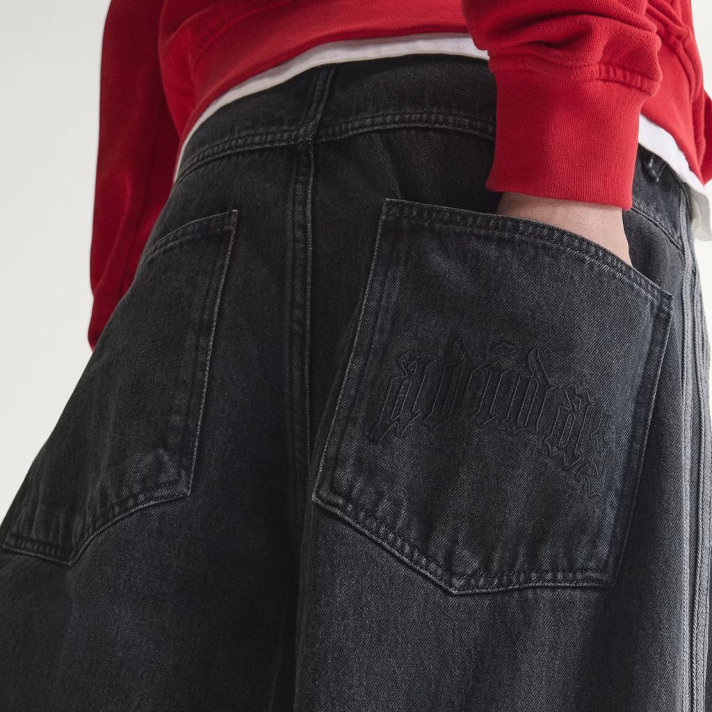 adidas Originals SST デニム ジーンズ ミッドライズ ストレート レッグ