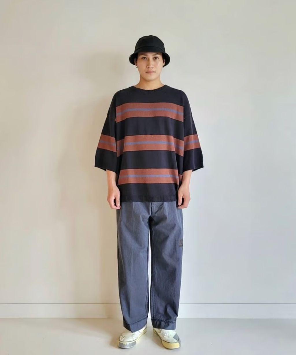 VOO BORDER SUMMER KNIT BLACK