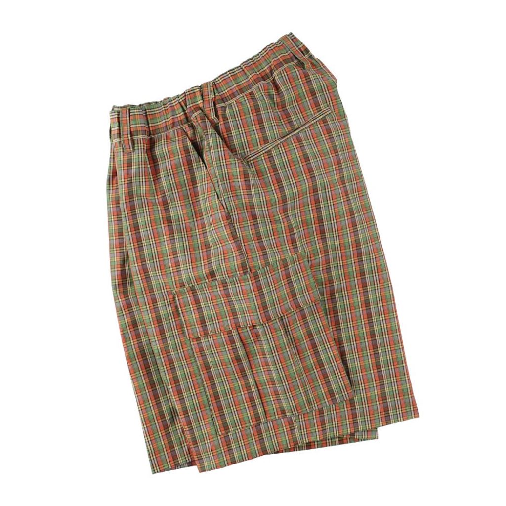 SON OF THE CHEESE Traditional Check Cargo Shorts