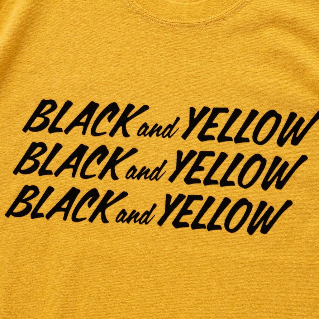 RATS BLACK and YELLOW TEE