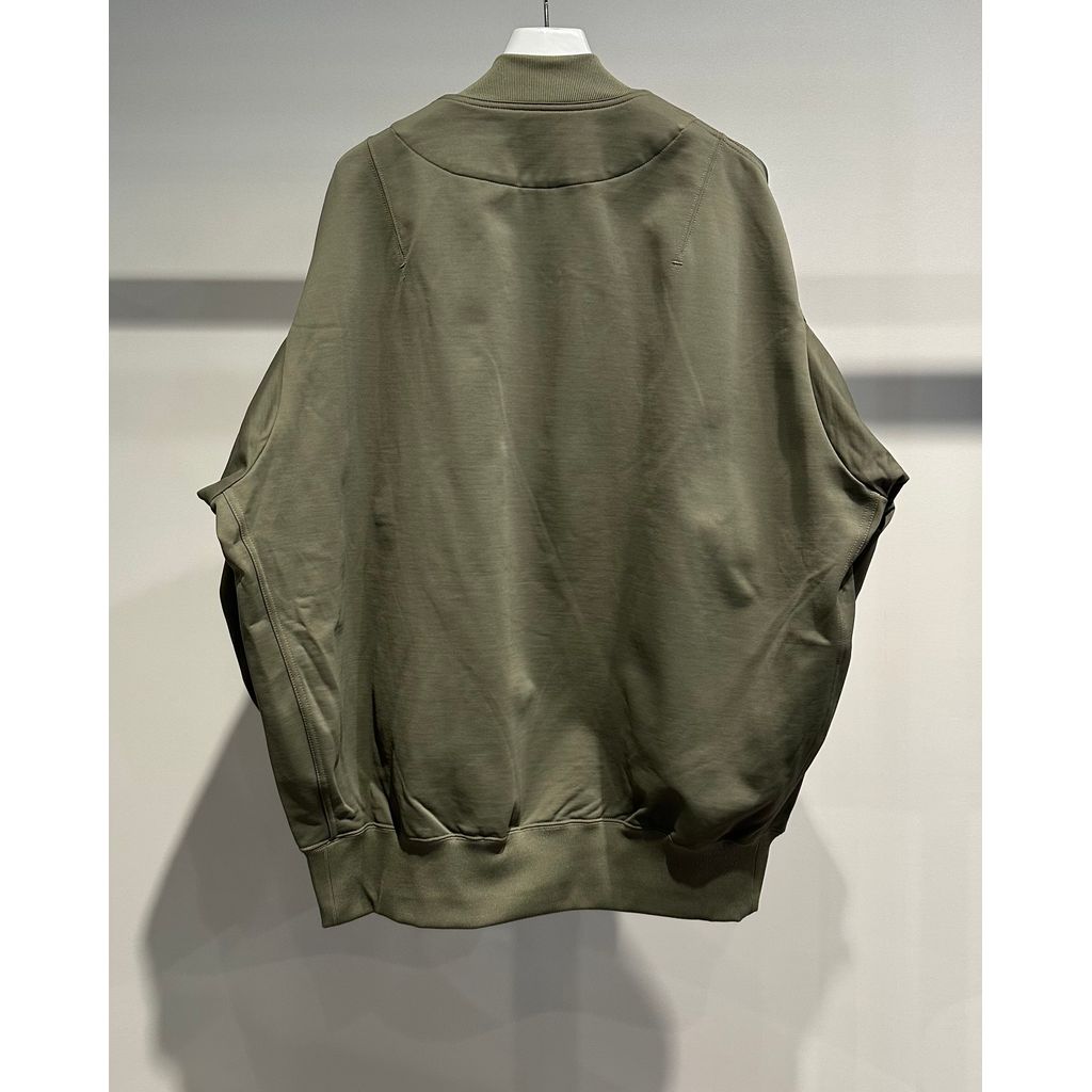 COMME des GARCONS HOMME MA-1 STYLE COTTON NYLON CARDIGAN(KAHKI)