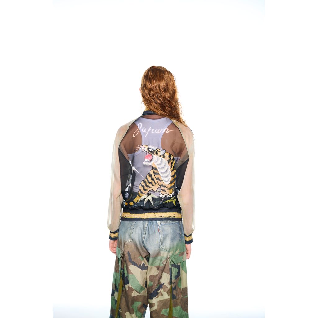 TOLQ Skeleton Printed Souvenir Jacket