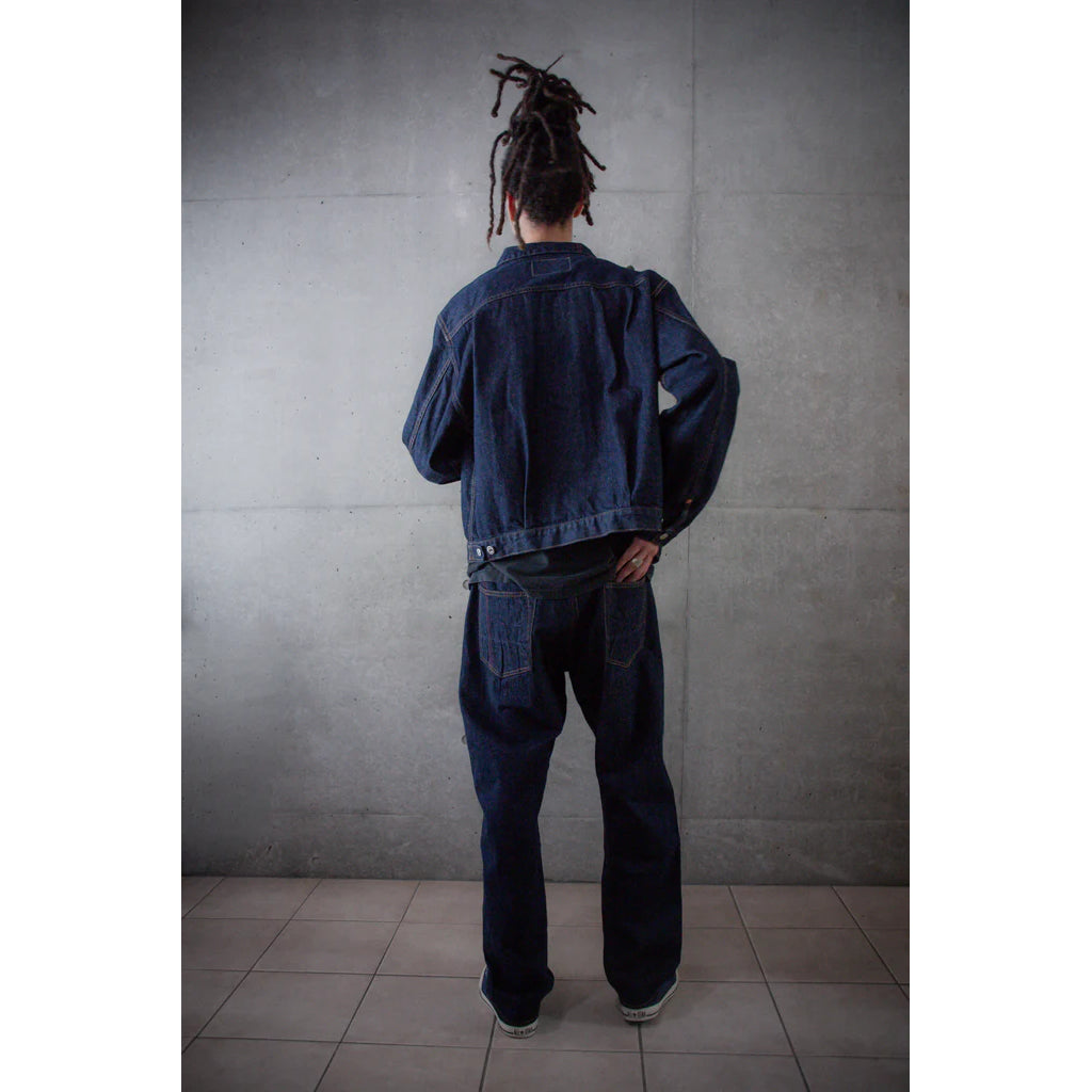 ANACHRONORM CONTEXT-005 FRONT TUCK DENIM JACKET(ONE WASH)