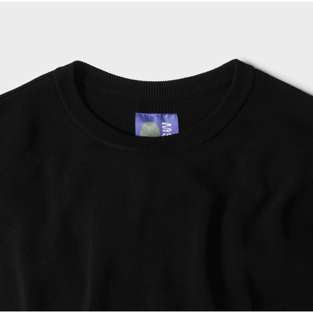 MAGIC STICK MONOLITH KNIT NO SLEEVE T (BLACK)