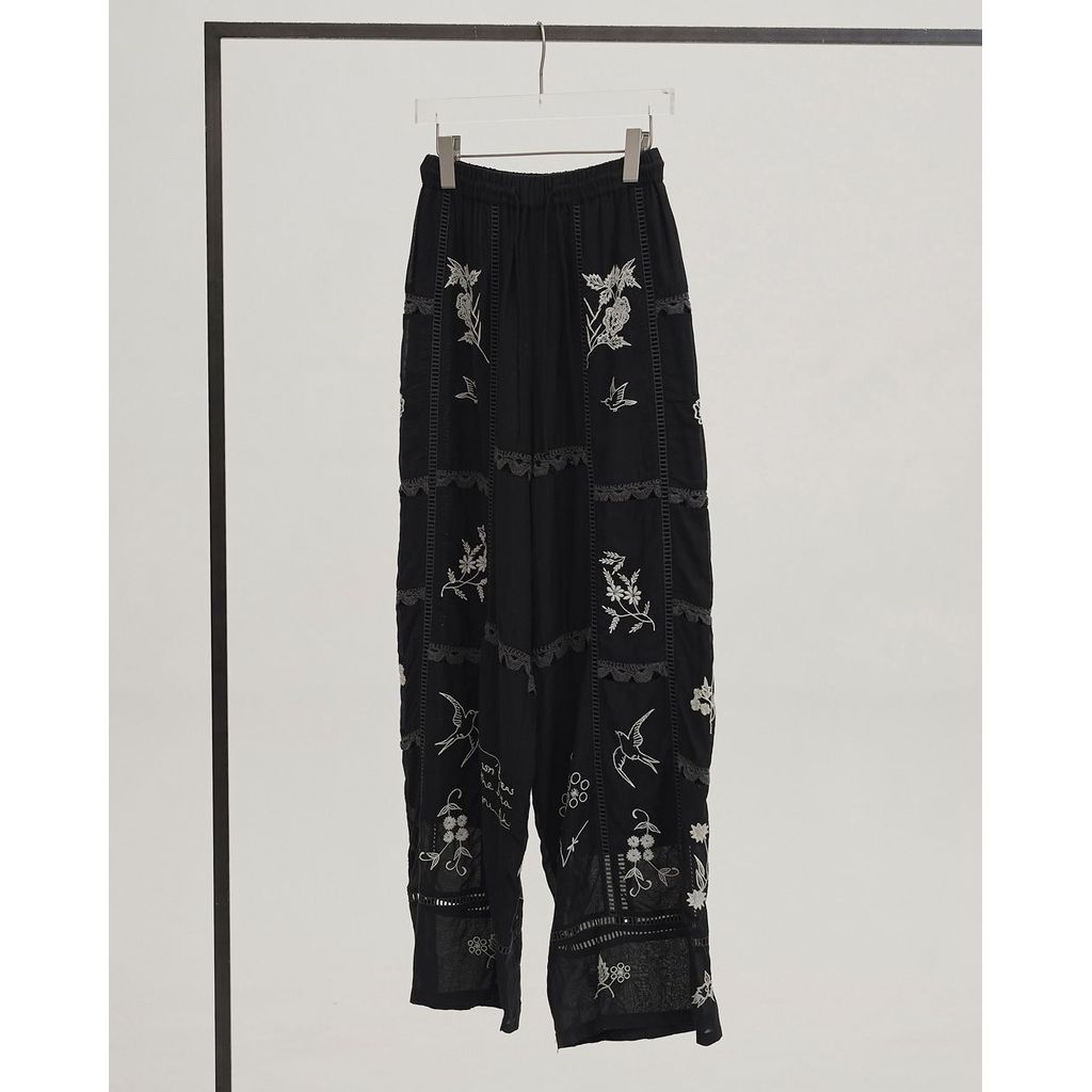 TODAYFUL Embroidery Patchwork Trousers
