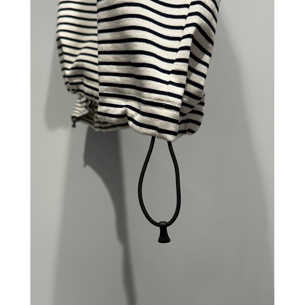 【MADE IN JAPAN】LINEAGE BALLON NATURAL BORDER TEE(NATURAL)