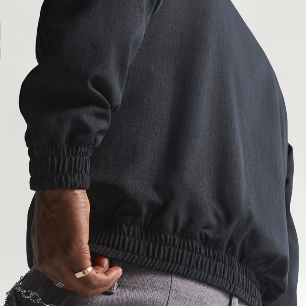 adidas Originals ファイヤーバード ルーズ ピンストライプ トラックトップ(Black)