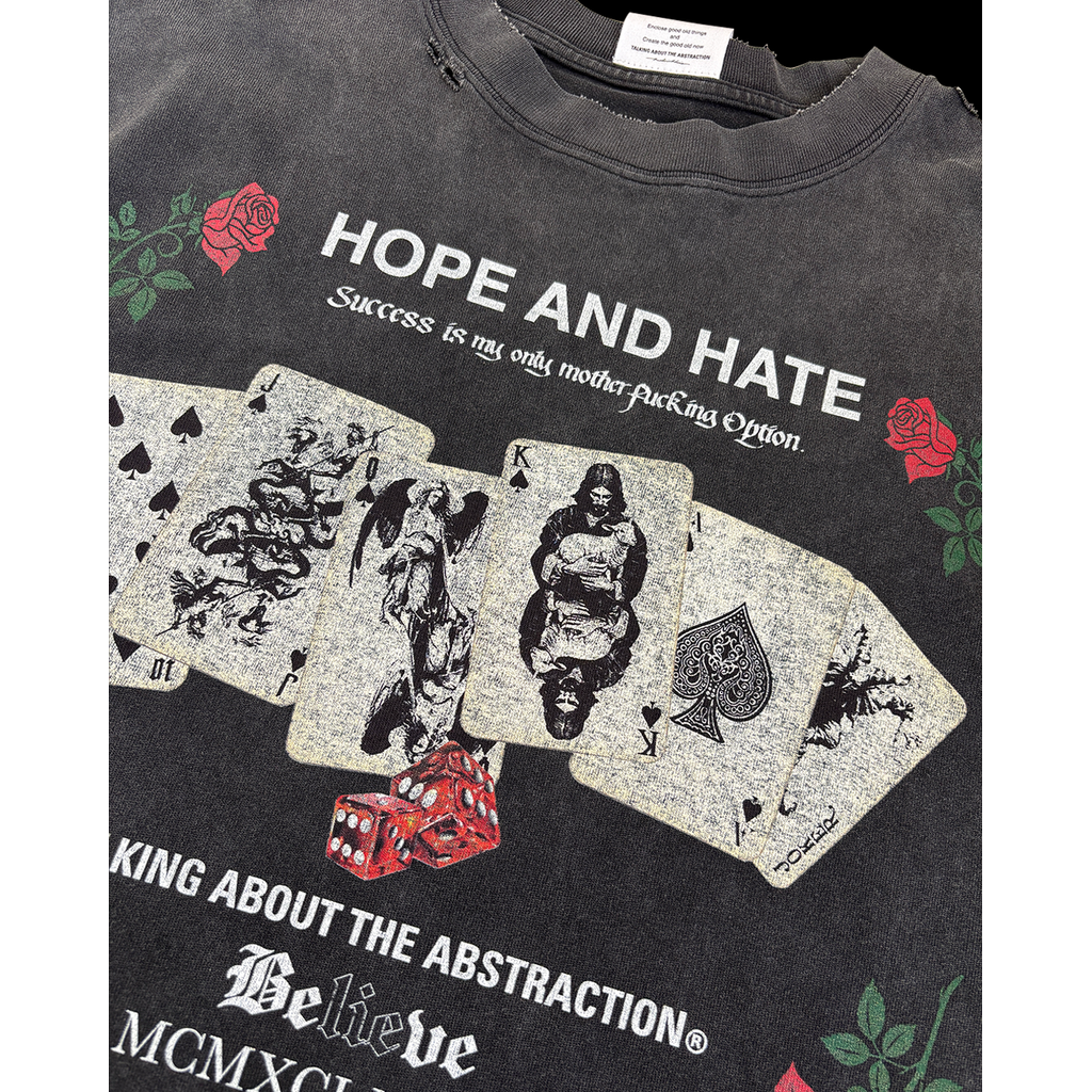 【予約商品】TALKING ABOUT THE ABSTRACTION TRANSCRIPTION HOPE&HATE TEE