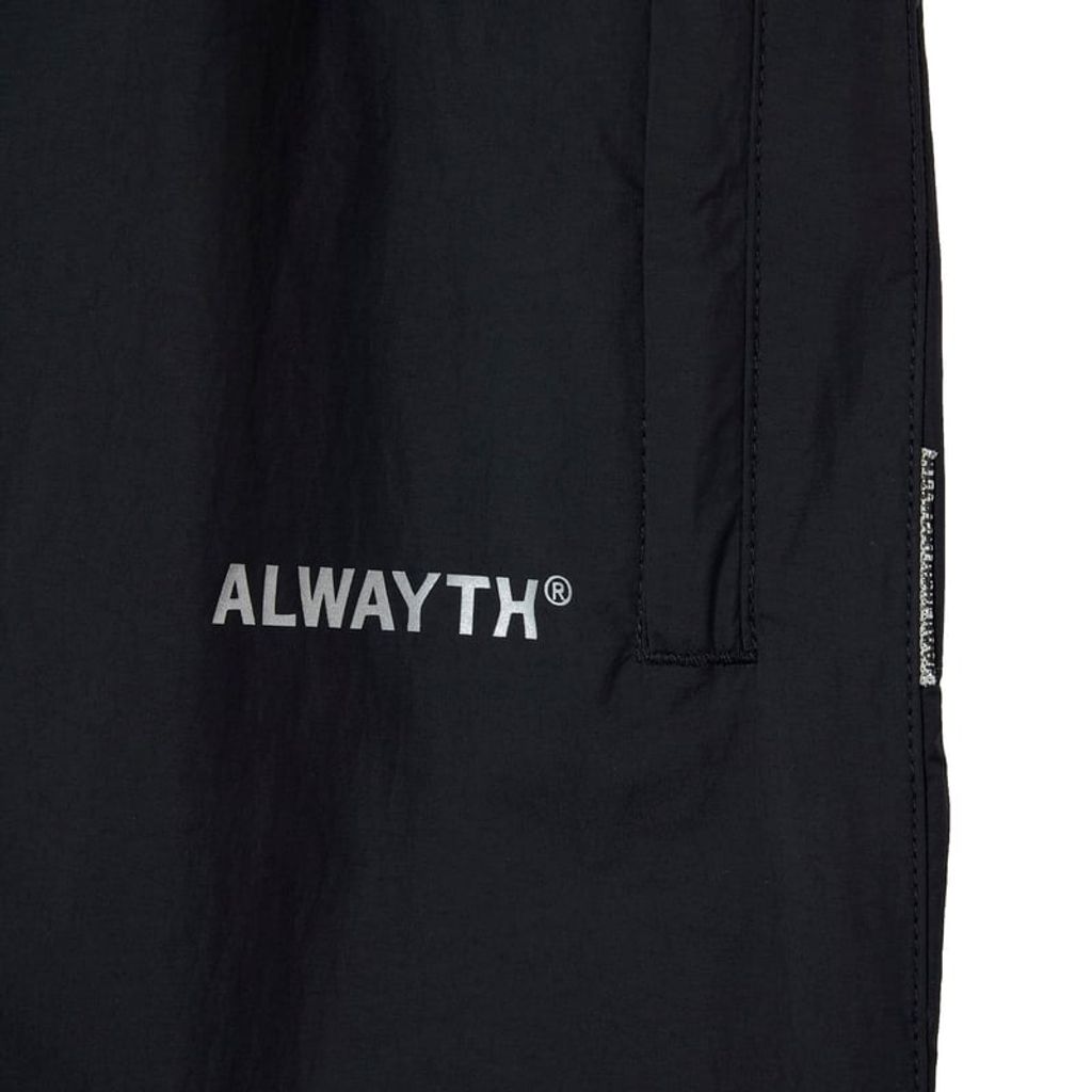 ALWAYTH / TRAINING JACKET & PANTS SET / REFLECT PRINTED / BLACK