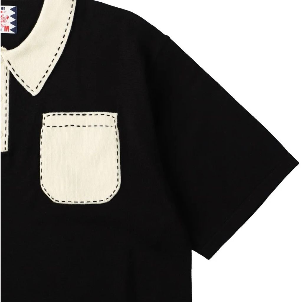 SON OF THE CHEESE Hand Stitch Polo Knit