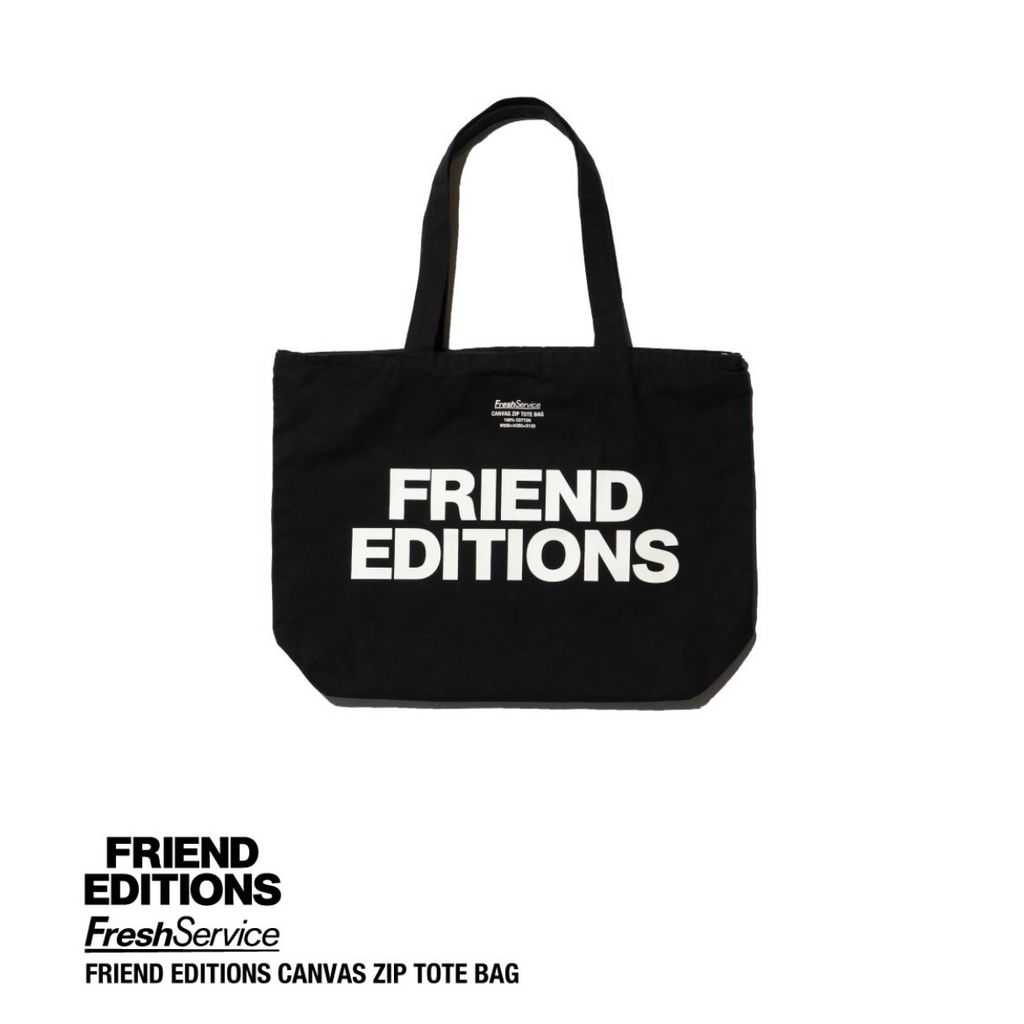FreshService × FRIEND EDITIONS "FRIEND EDITIONS CANVAS ZIP TOTE BAG"