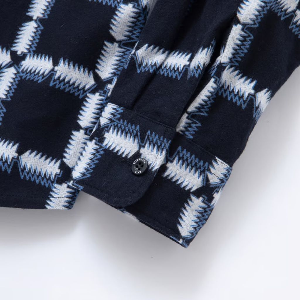 RATS NATIVE PRINT FLANNEL SHIRT