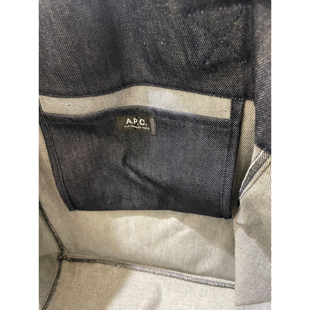 A.P.C MARTY DENIM TOTE BAG
