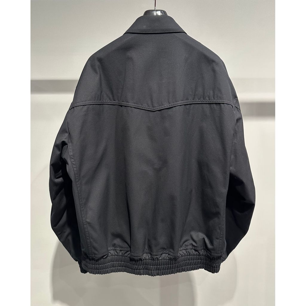COMME des GARCONS HOMME COTTON YARN-DYED BLOUSON(BLACK)