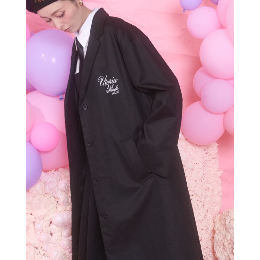 THOMAS MAGPIE logo sleeve coat