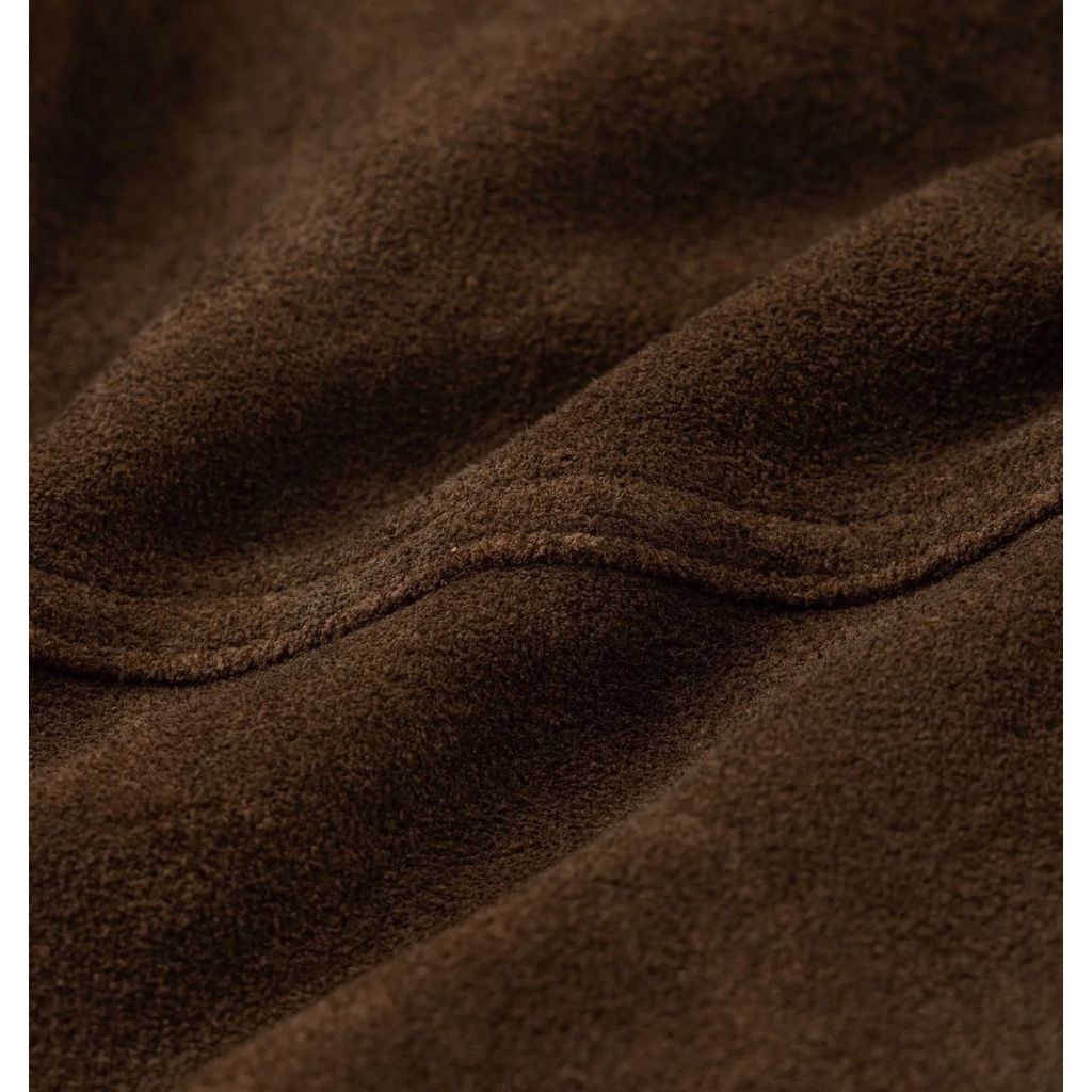 SATURDAYS NEW YORK CITY Emil Type-1 Suede Leather Jacket Brown