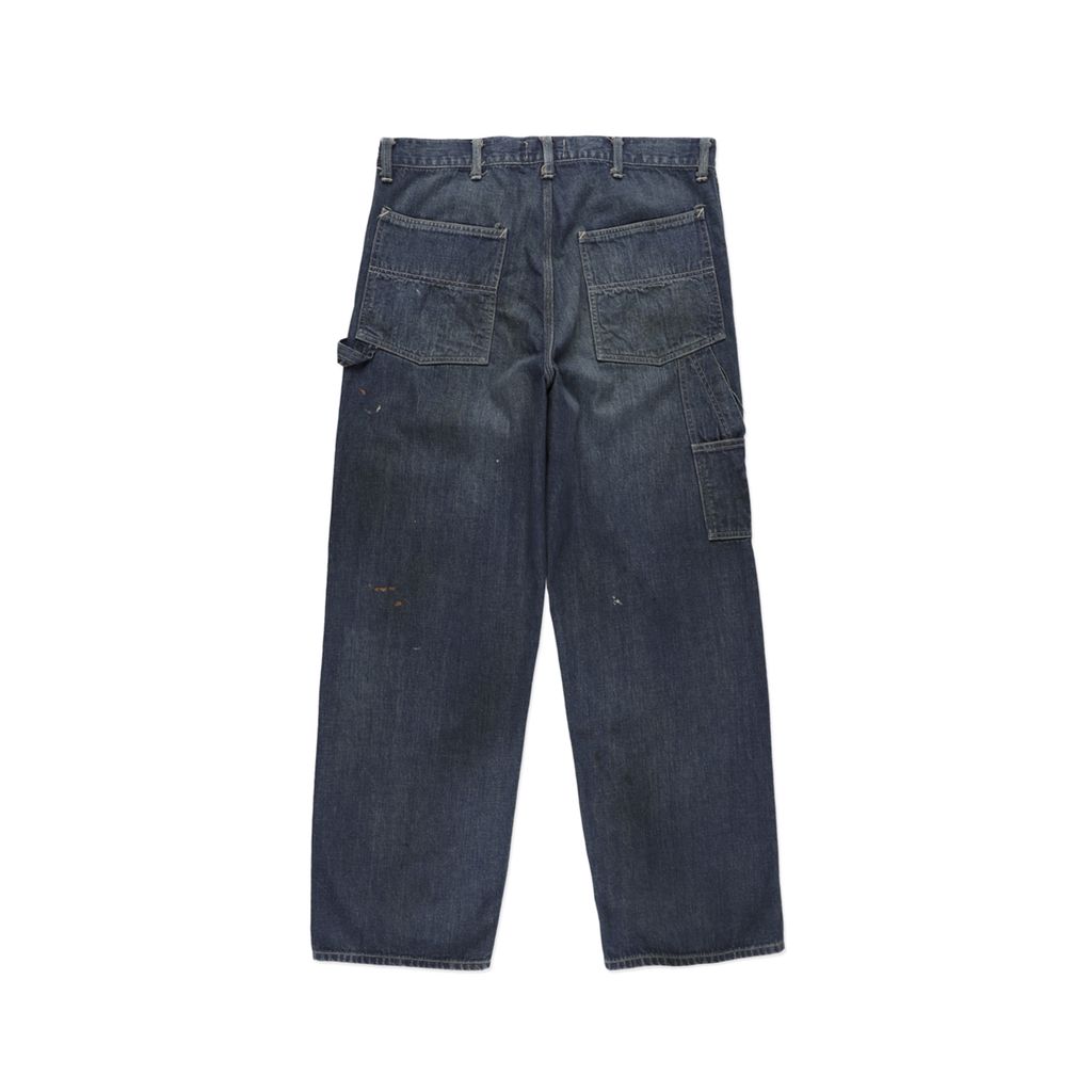 BOW WOW DOUBLE KNEE INDIGO DENIM PANTS